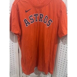 Nike Houston Astros MLB Baseball Orange T Shirt Men's Large